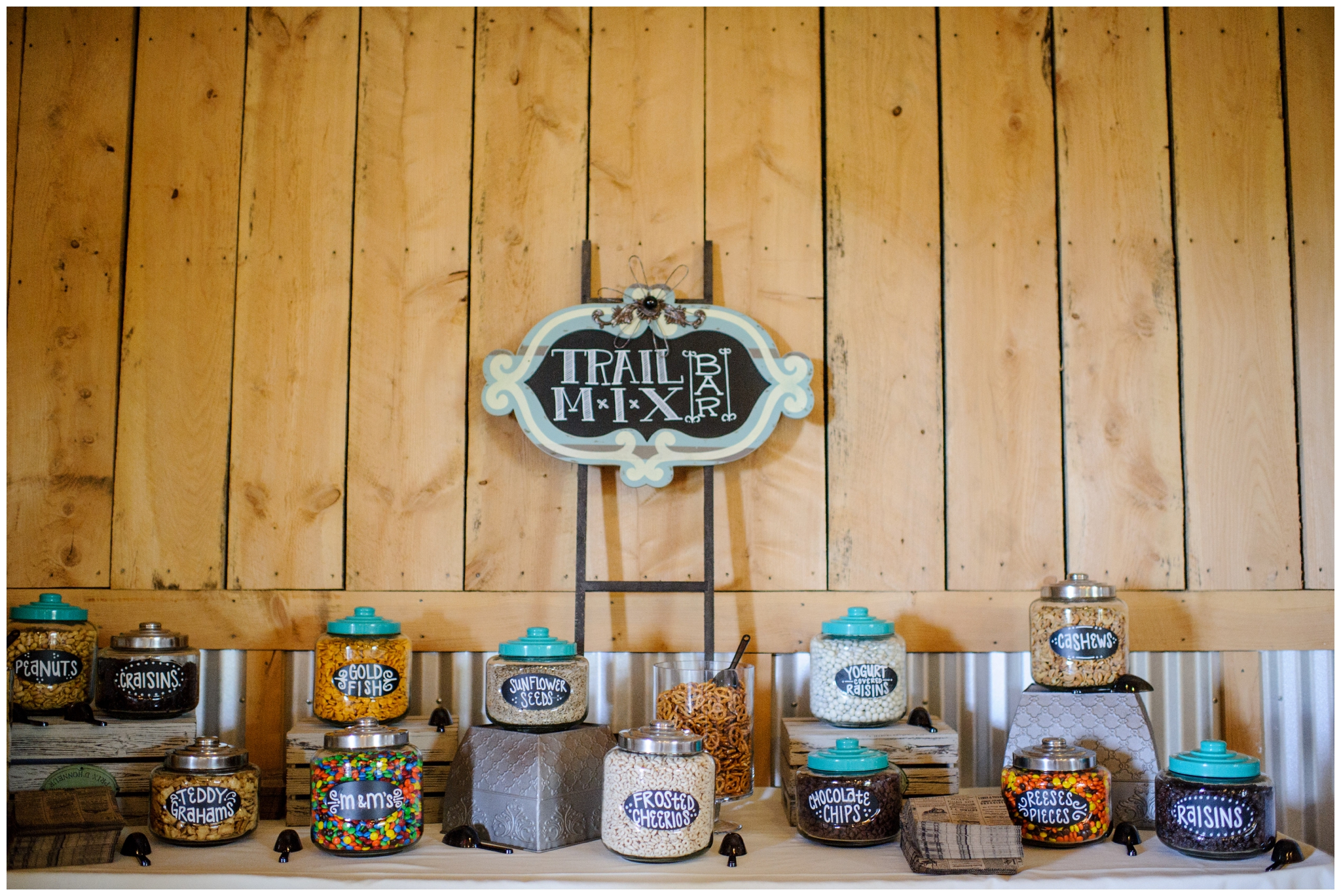 trail mix bar wedding