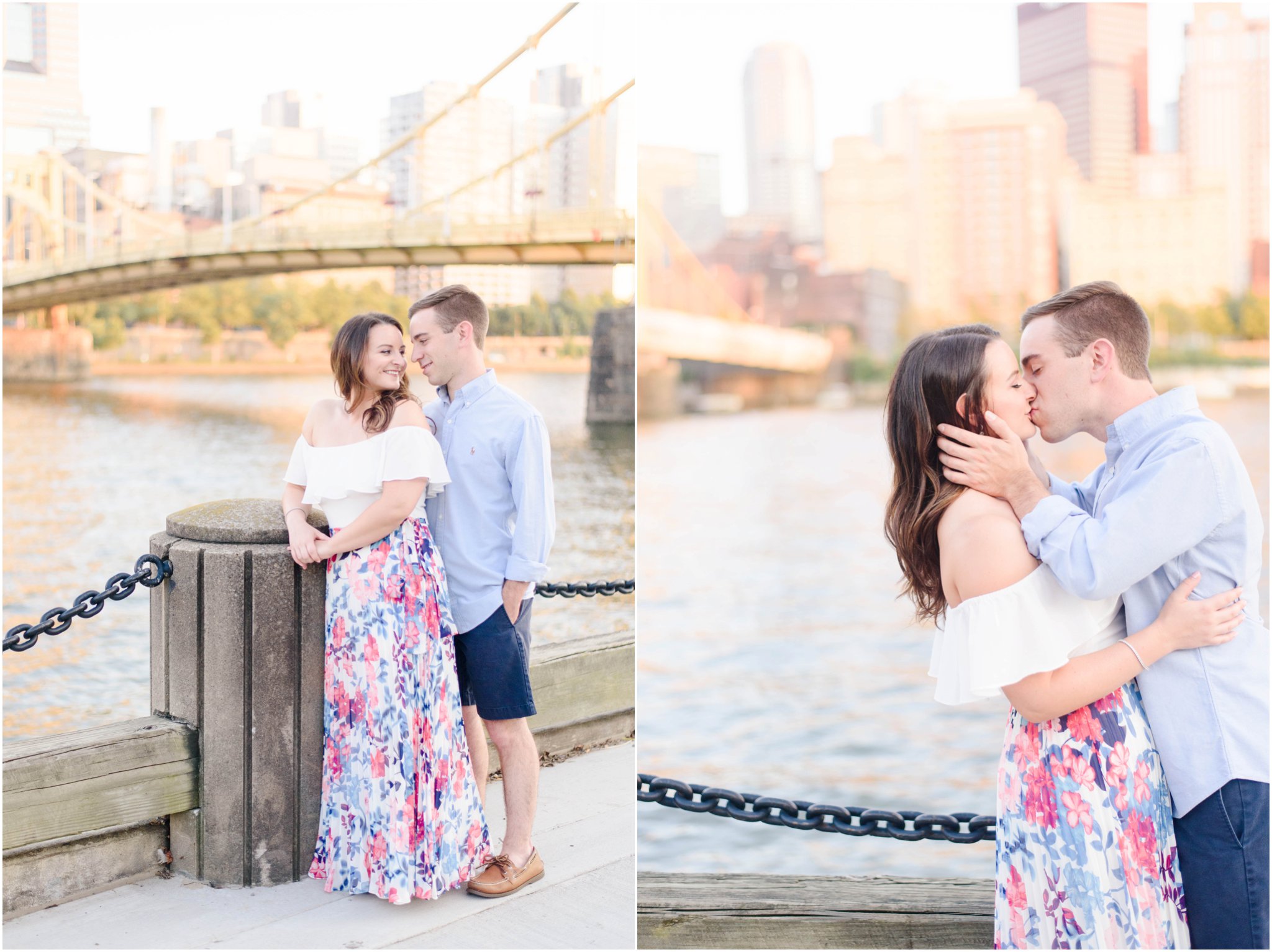 downtown pittsburgh engagement photos