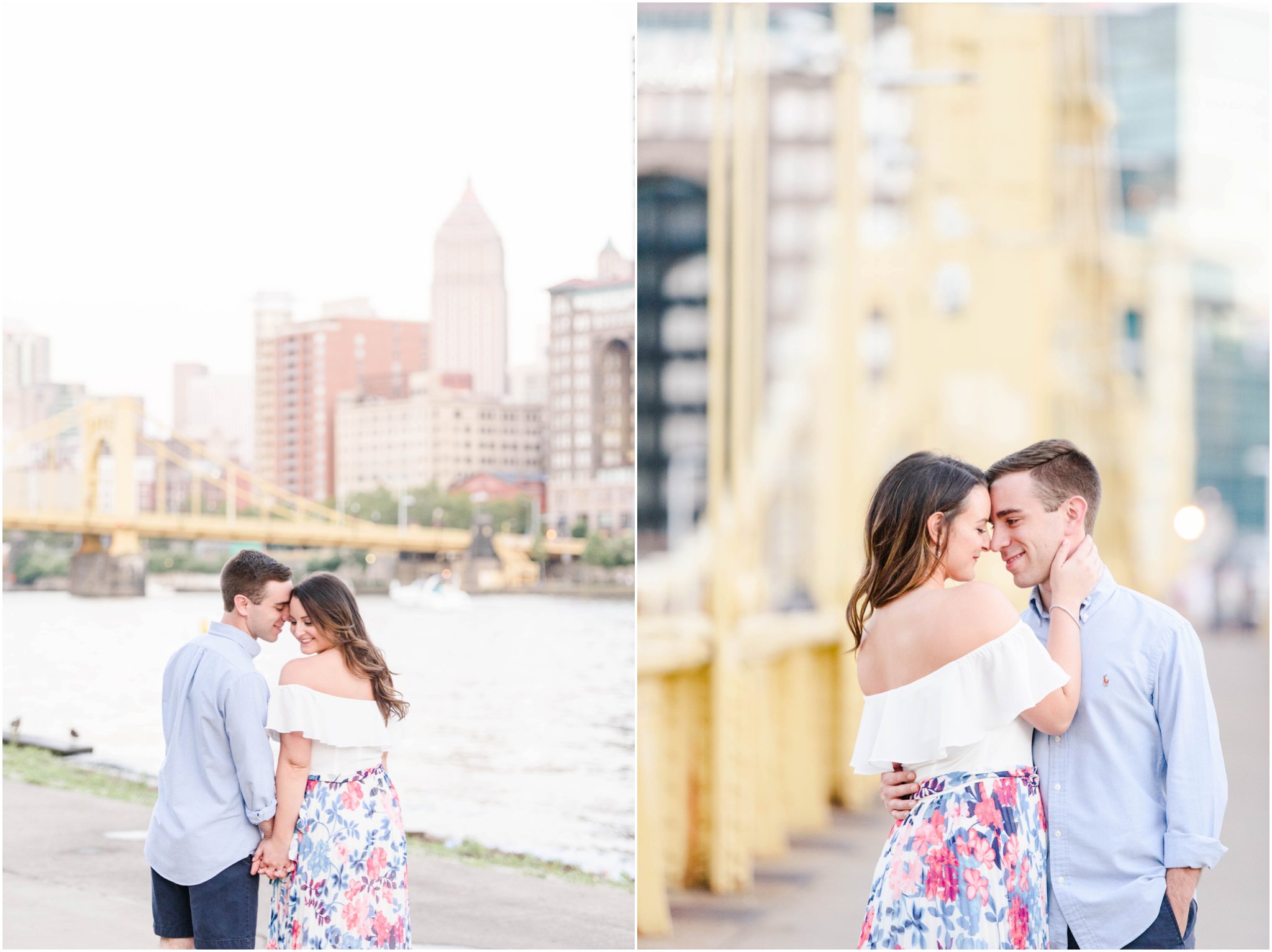 north shore pittsburgh engagement photos