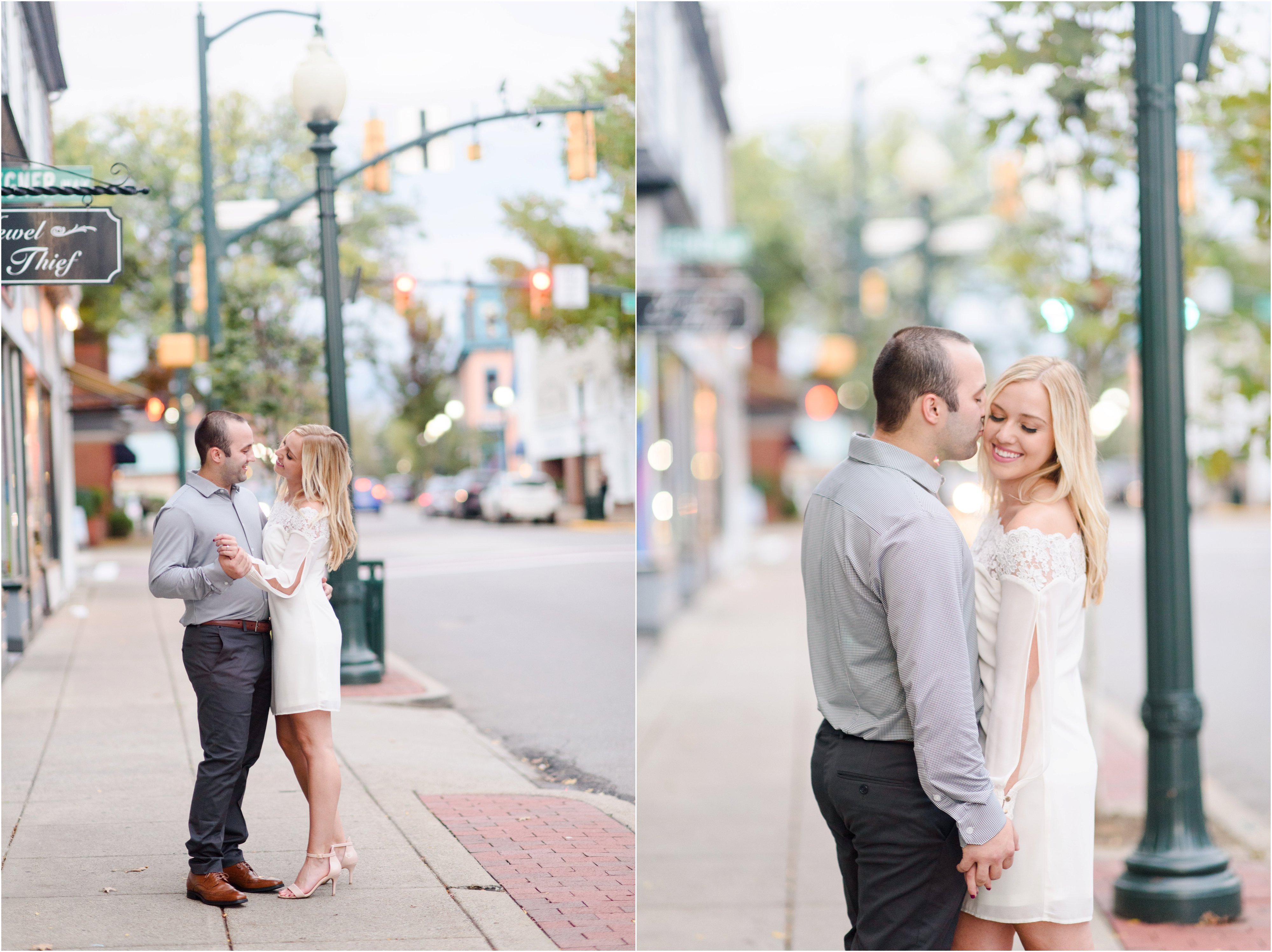 downtown sewickley pa engagement session