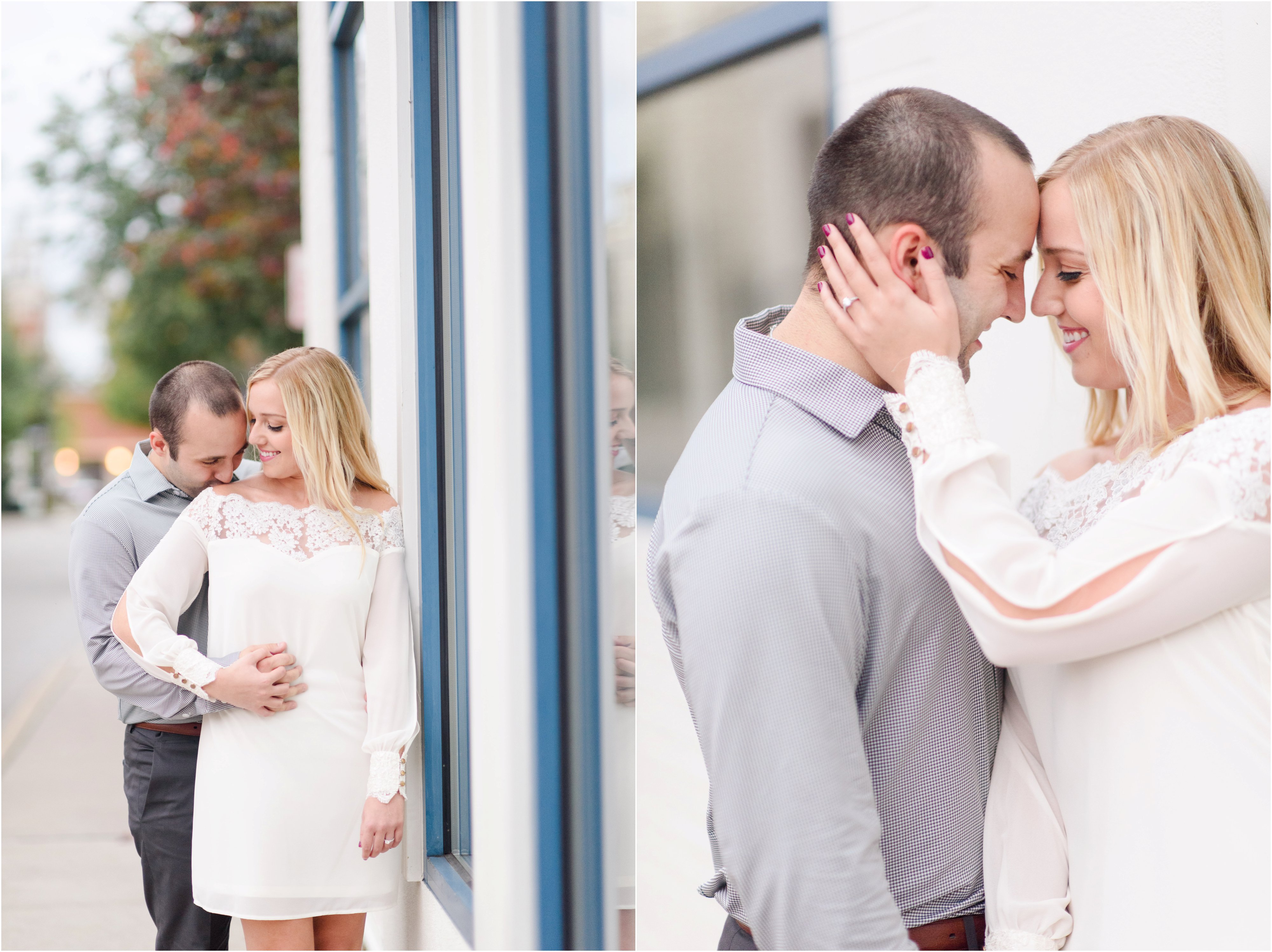 downtown sewickley pa engagement pictures