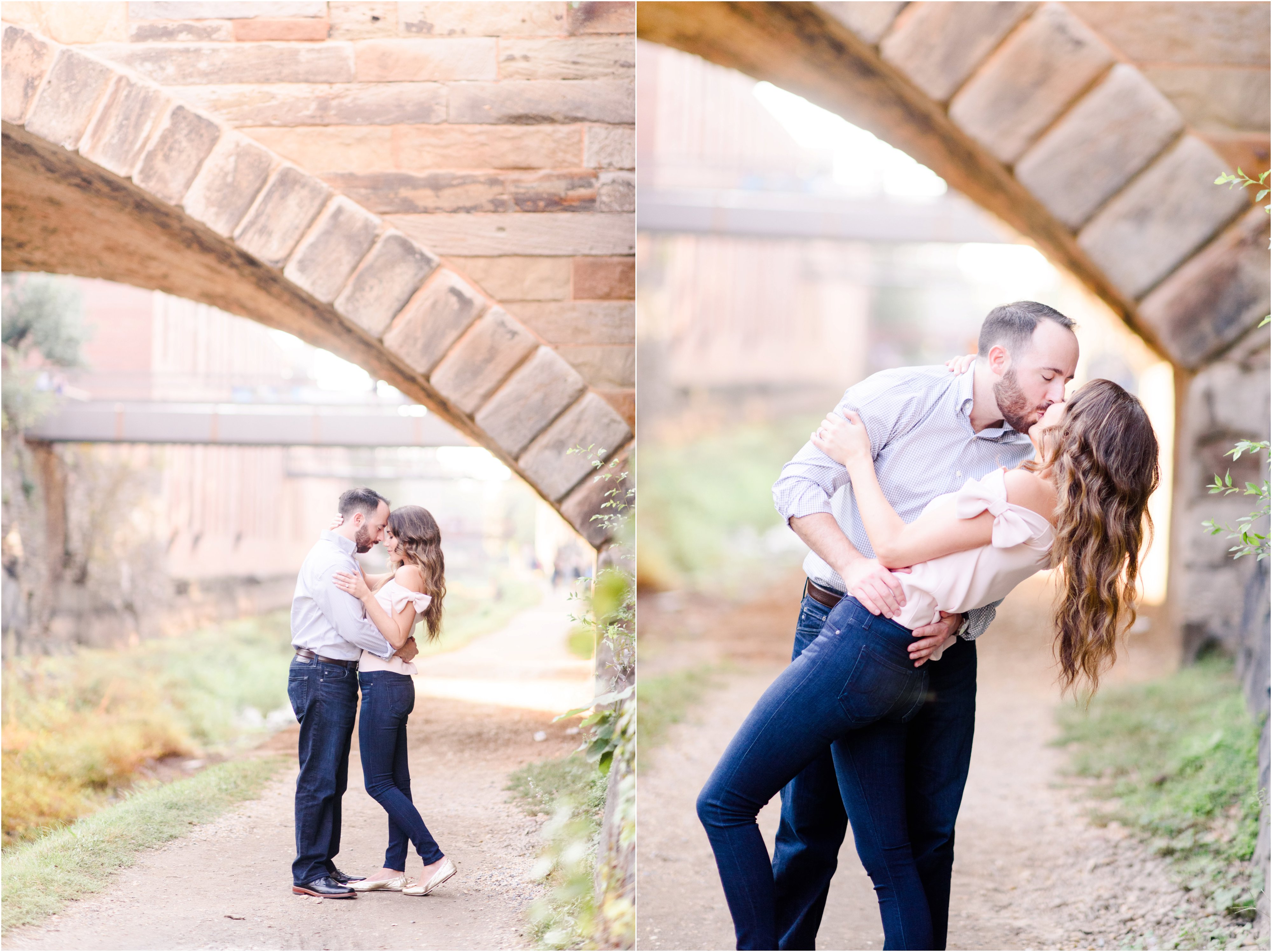 georgetown canal engagement photos