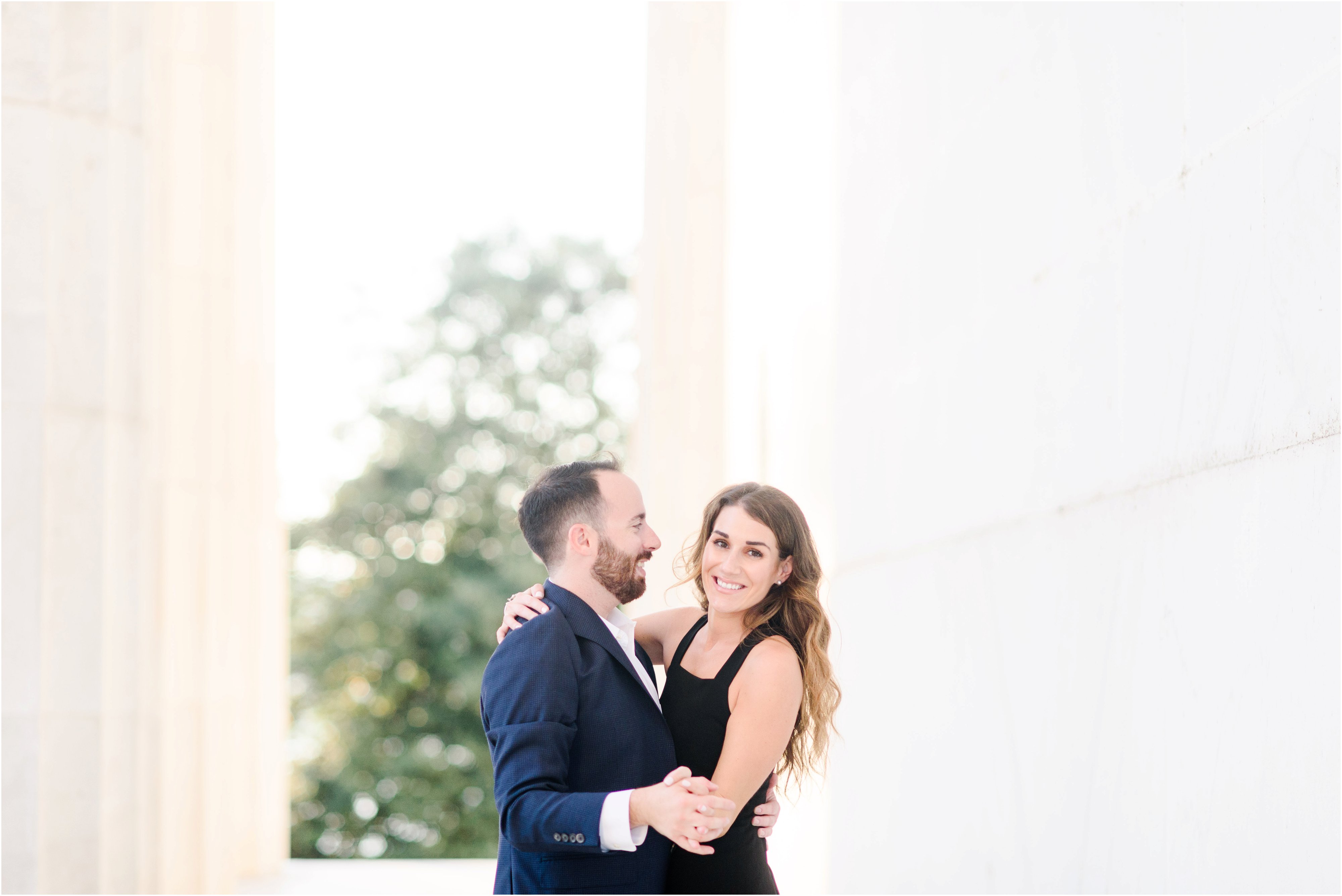 lincoln memorial engagement photos