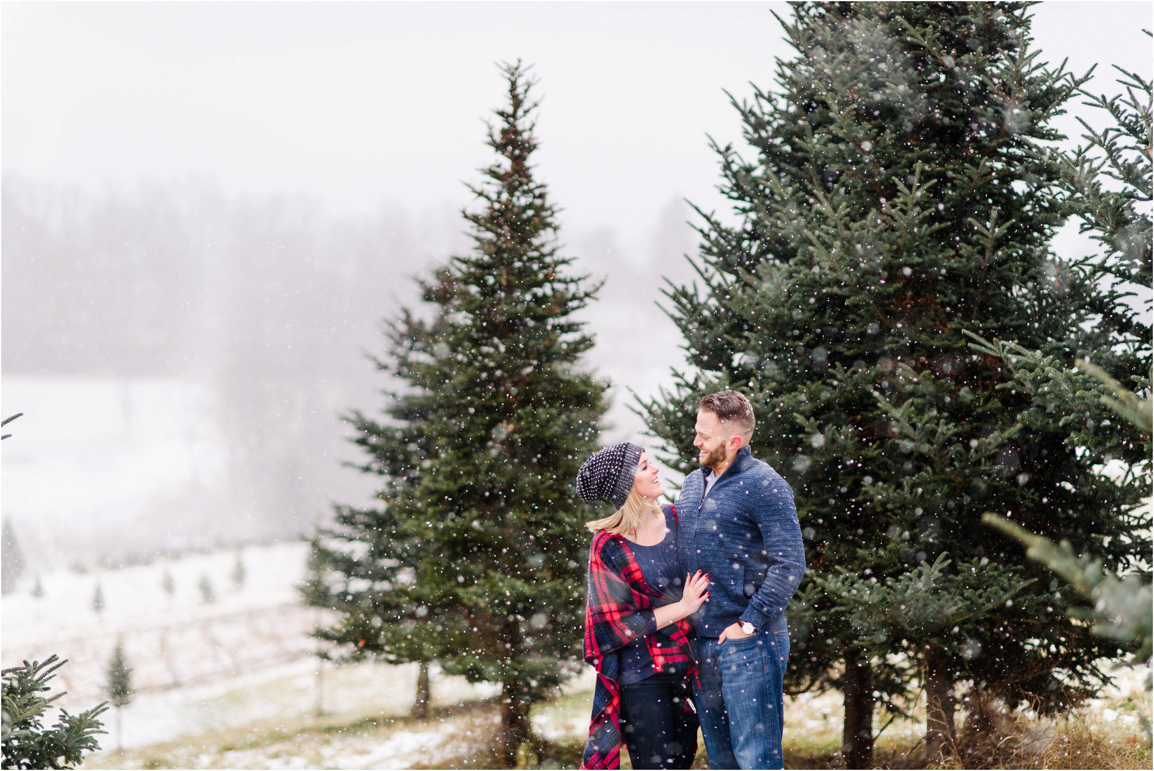 winter engagement session pittsburgh pa