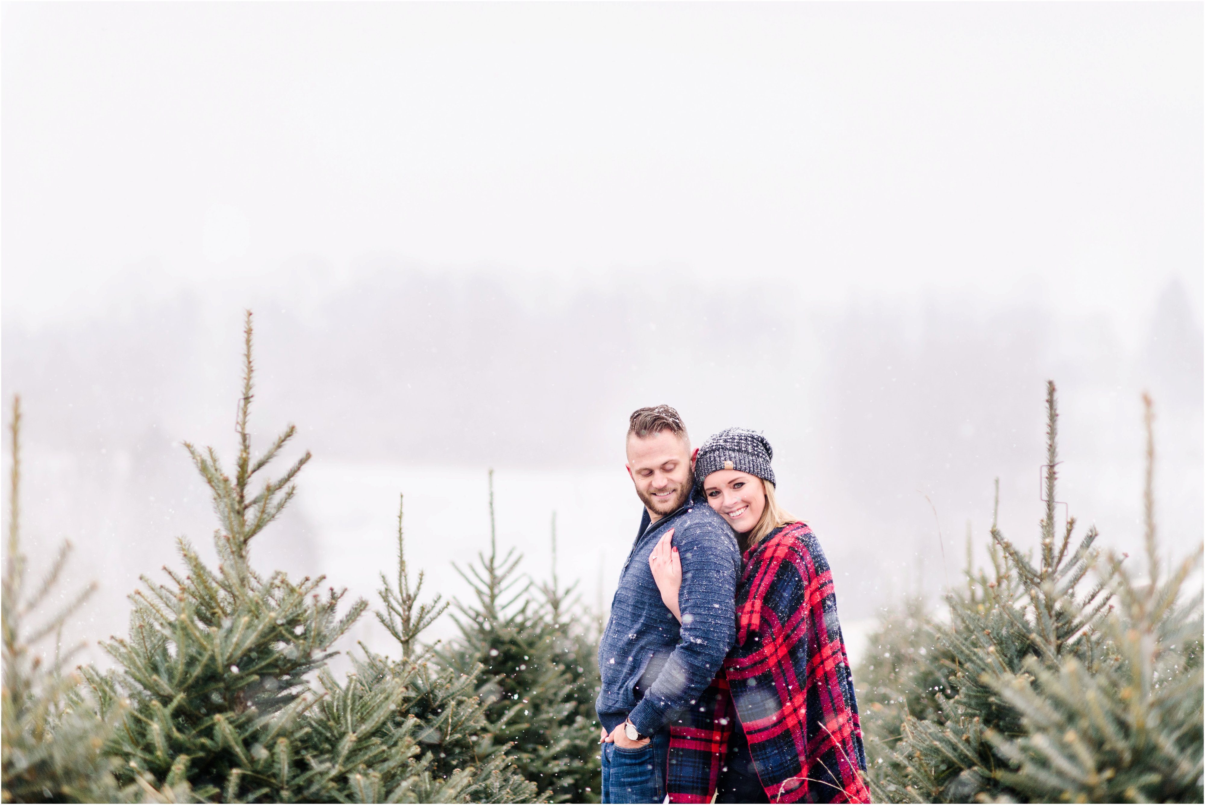 pittsburgh snow engagement session
