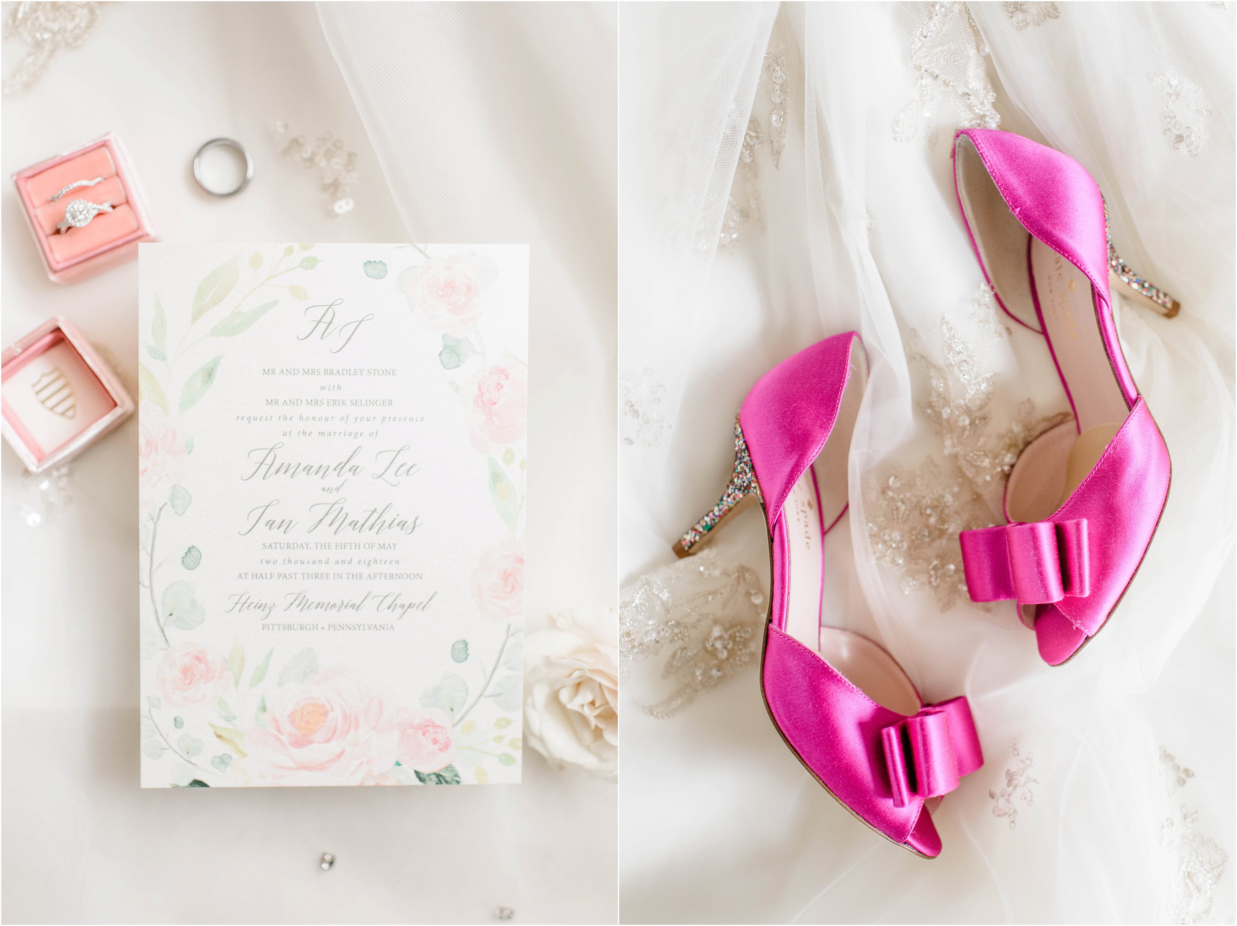 hot pink kate spade wedding shoes