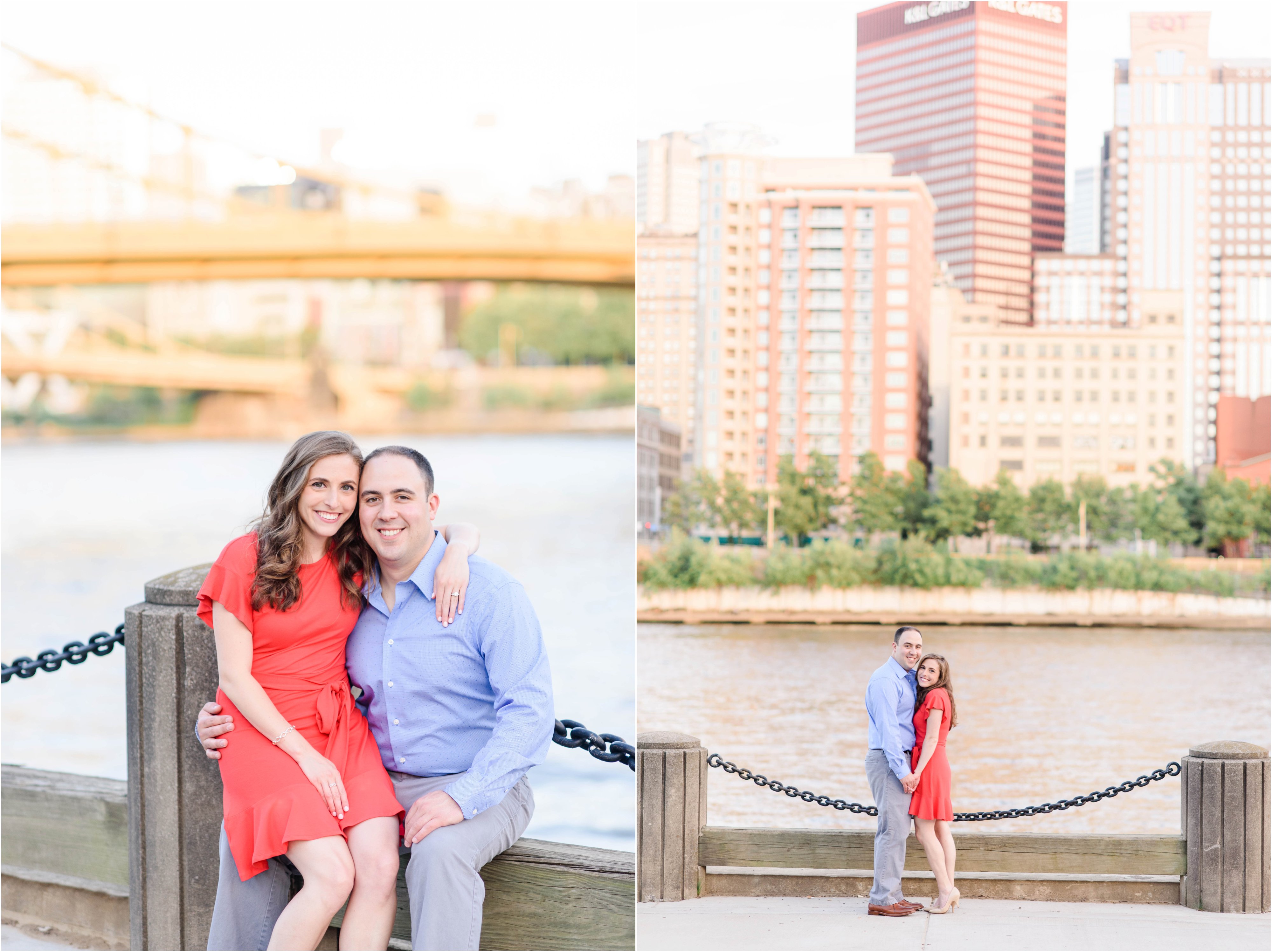downtown pittsburgh engagement photos