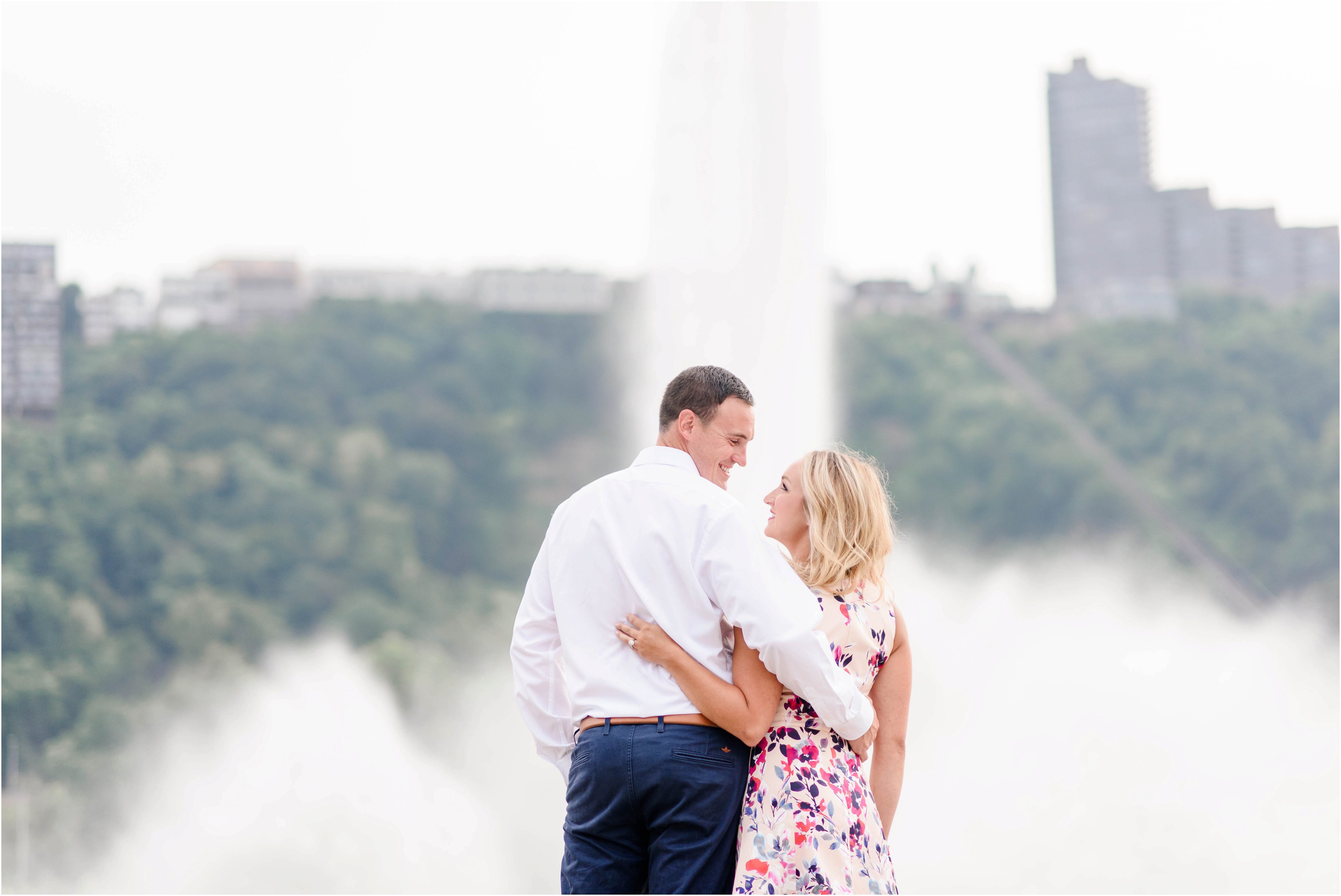point state park engagement photos